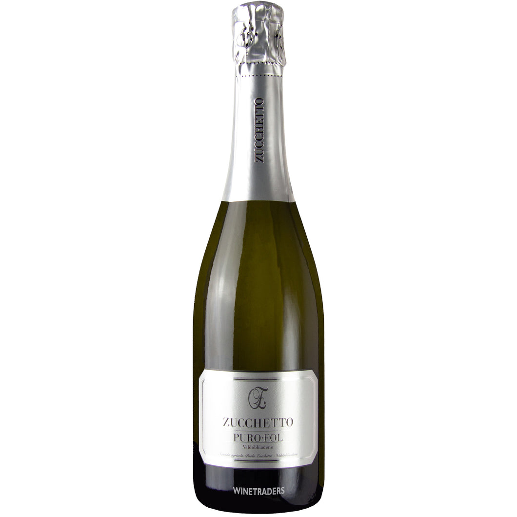 Zucchetto, Prosecco di Valdobbiadene Superiore DOCG Extra Brut 'Puro Fol', Veneto, Italy