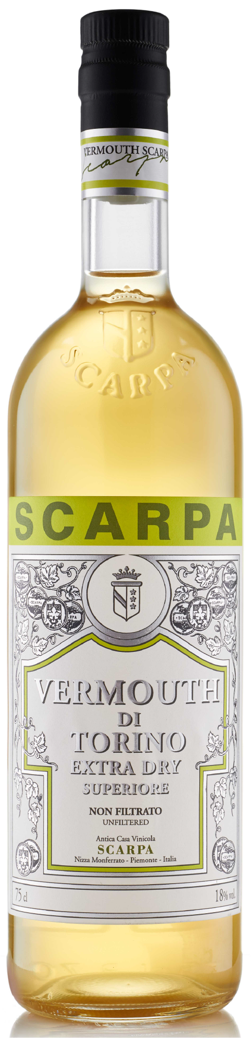 Scarpa, Vermouth di Torino, Extra Dry Superiore Unfiltered, NV, Piedmont, Italy (750ml)